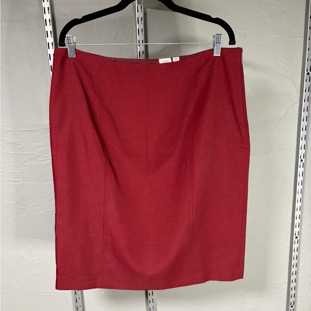 Jones Studio Classic Red Pencil Skirt